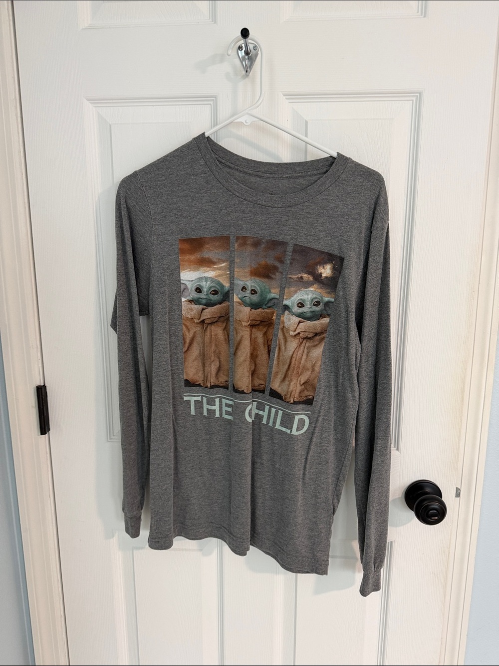 Disney Gray 'The Child' Long-Sleeve Tee